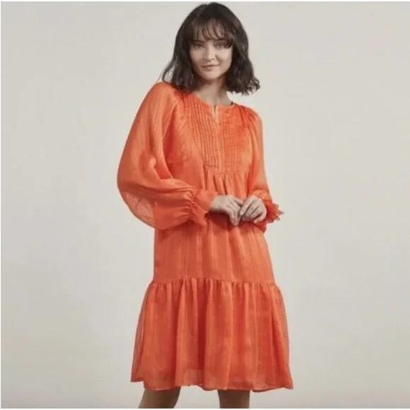 Elizabeth‎ and James Women's Pintuck Bib Dress - Picture 1 of 5